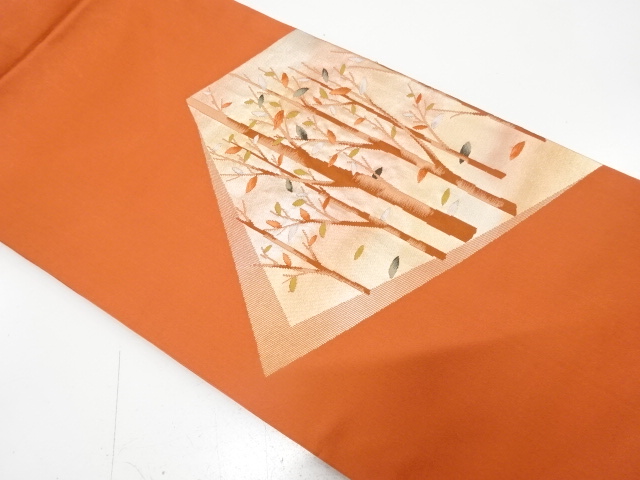 JAPANESE NAGOYA OBI / WOVEN TREES